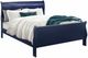 Global Furniture USA Charlie Blue Queen Sleigh Bed with LED-0