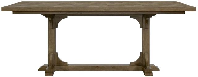 Bernards Tarrington Almond Counter Trestle Dining Table-4