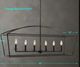 Uttermost® Brookdale Deep Weathered Bronze 6-Light Linear Chandelier-2