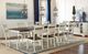 A-America® Mariposa Cocoa Bean Trestle Dining Table with Chalk Base-2