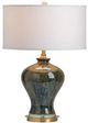 Crestview Collection Draper Urn Gold/Green Table Lamp-1