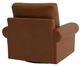 Bassett® Furniture Customizable Benchmade Premier Leather Large Roll Arm Swivel Chair-3