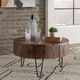 Liberty Furniture Canyon Railroad Brown Accent Table with Black Hairpin Leg-3