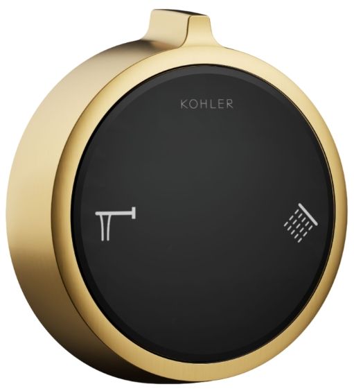 KOHLER® Anthem® Duo Vibrant Brushed Moderne Brass 2-Outlet Bath/Shower Digital Control-0