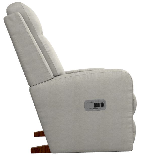 La-Z-Boy® Finley Oyster Power Rocking Recliner with Headrest and Lumbar-3