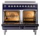 Ilve® Nostalgie II Noblesse 40'' Midnight Blue Pro Style Induction Range with Chrome Trim-2