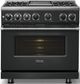 Viking® 7 Series 36" Antique Bronze Pro Style Dual Fuel Range with Griddle-4