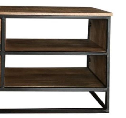 Jaipur Furniture Industrial Sawn 2-Drawer TV Unit-2