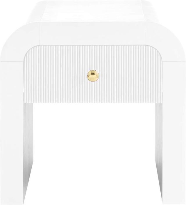 Meridian Furniture Artisto White End Table-0