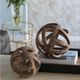 A & B Home Brown Ravello Orbs Decorative Object-2