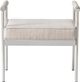 TOV Furniture Diva Cream Velvet Bench-1