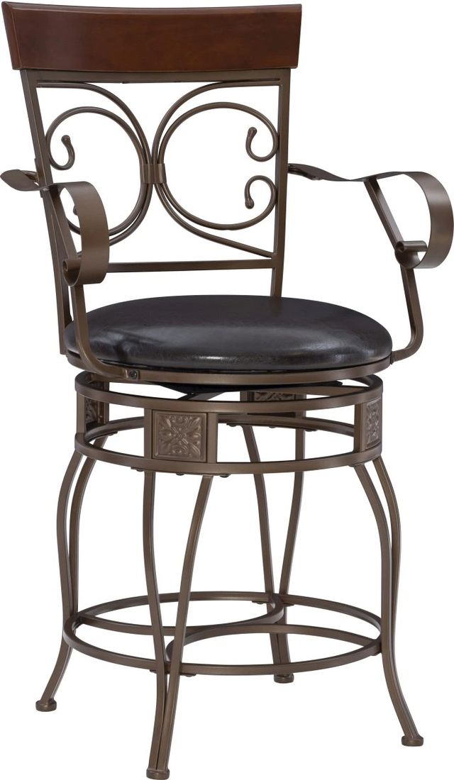 Powell® Bria Dark Bronze Big and Tall Counter Stool-0