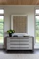 Universal Explore Home™ Erinn V x Universal Vista Weathered Oak Drawer Dresser-1