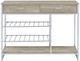 Coaster® Melrose Chrome/Gray Wine Cabinet-2