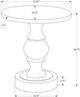 Monarch Specialties Inc. Grey Accent Table -1