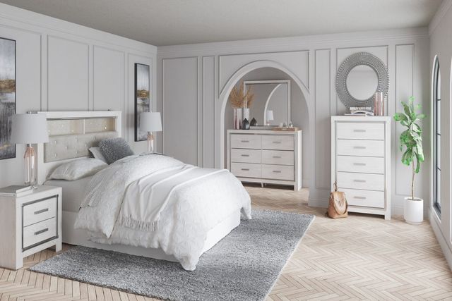 Signature Design by Ashley® Altyra White 66" Queen Panel Bookcase Bed-4