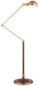 Currey & Company Antique Brass/Brownish Red Libretto Floor Lamp-0