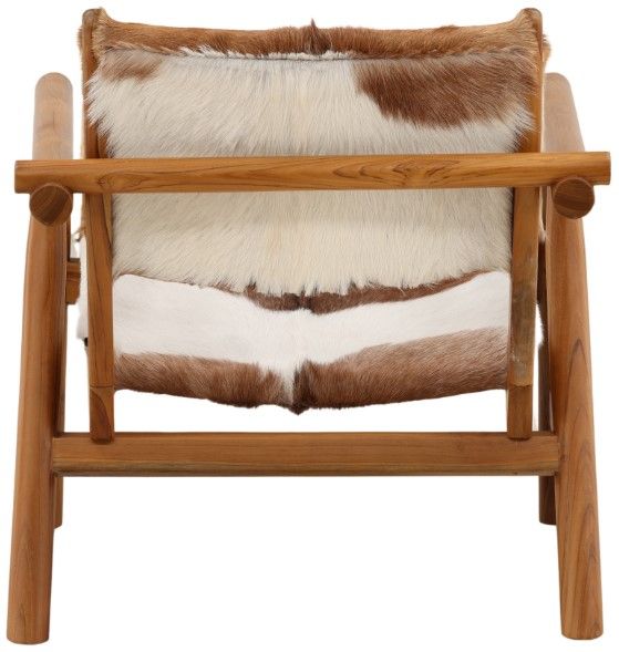 Dovetail Furniture Dunbar Brown/White Occasional Chair-3