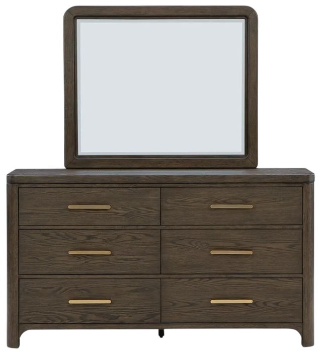 Signature Design by Ashley® Radkin Burnished Brown Dresser and Mirror-2