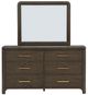 Signature Design by Ashley® Radkin Burnished Brown Dresser and Mirror-2