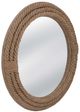 Bassett Mirror Mayflower Brown Rope Wall Mirror-1