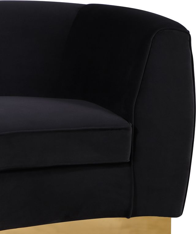 Meridian Furniture Julian Black/Gold Velvet Loveseat-3