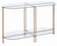 ACME Furniture Veises Glass Top Sofa Table with Champagne Base-0