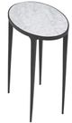 Fairfield® Phoenix White Carrara Table with Black Base-3