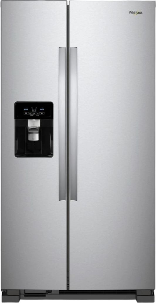 Whirlpool® 36" 24.6 Cu. Ft. Fingerprint Resistant Stainless Steel Side-by-Side Refrigerator-0