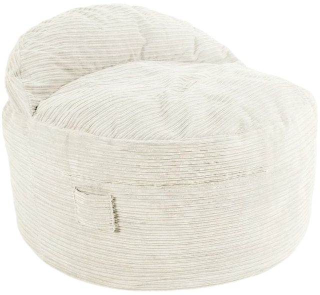 CordaRoy's® Nest Ecru Terry Corduroy King Adult Bean Bag Chair-0