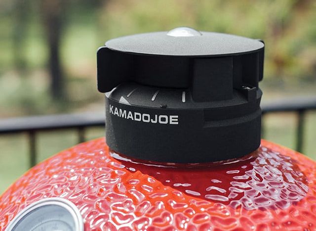 Kamado Joe® Classic Joe® ll 47" Red Freestanding Charcoal Grill-4
