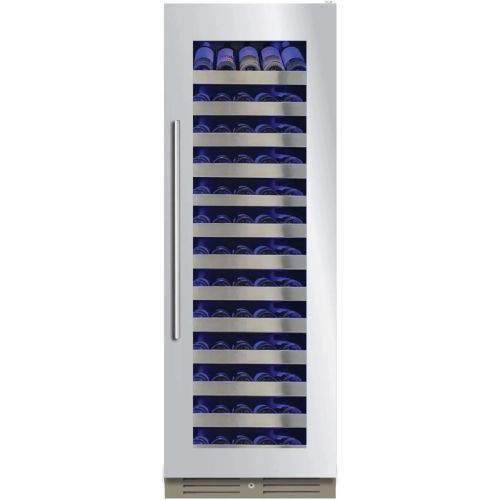XO 24" 15 Cu. Ft. Fingerprint Resistant Stainless Steel Single Zone Wine Column with Glass Door-0