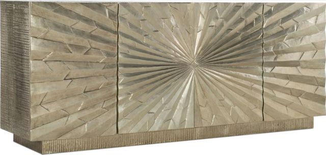 Hooker® Furniture Melange Big Bang German Silver Entertainment Console-0
