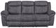 American Wholesale Furniture Knoxville Gray Manual Reclining Sofa-0