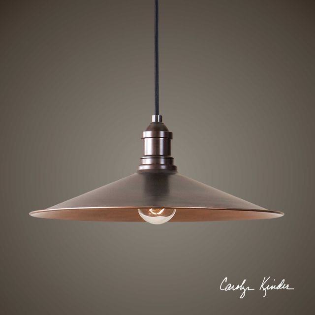 Uttermost® Barnstead Antique Copper 1-Light Pendant-1