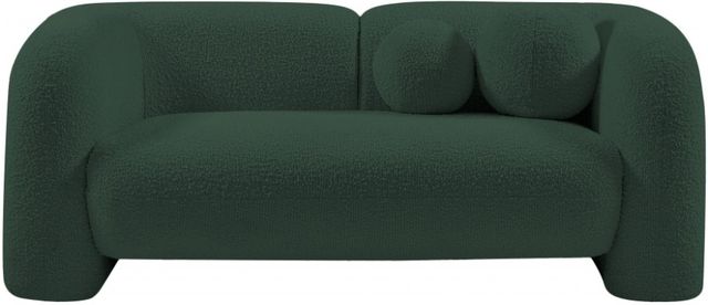 Meridian Furniture Emory Green Boucle Fabric Loveseat-1