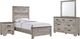 Elements International Millers Cove 4-Piece Gray Twin Panel Bedroom Set-0