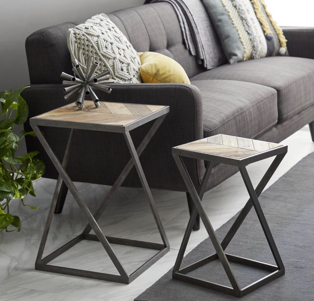 Deco Marche 2-Piece Brown Accent Table-3