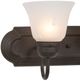 YHD Dark Brown/White 4-Light Incandescent Bathroom Vanity Lighting-4
