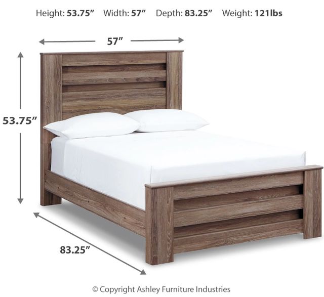 Signature Design by Ashley® Zelen Warm Gray Full Panel Bed-3