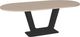 Amisco Customizable Amelia 84" Racetrack Dining Table with 1" White Oak Veneer Top-0