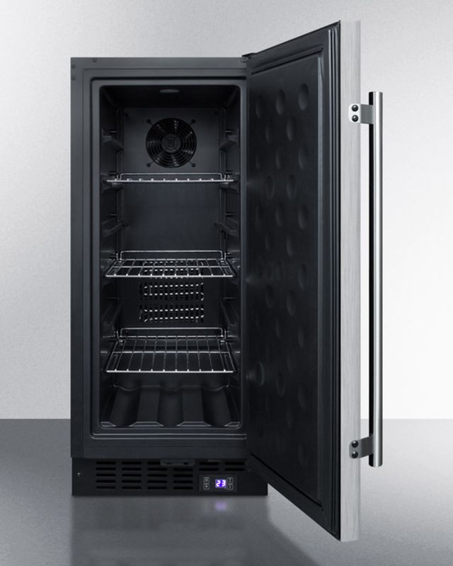 Summit® 2.5 Cu. Ft. Stainless Steel Upright Freezer-2
