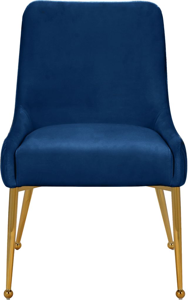 Meridian Furniture Ace Navy/Gold Velvet Dining Chair-1