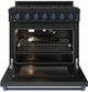Thor Kitchen® Gordon Ramsay 36" Black/Blue Freestanding Pro Style Gas Range with Precision Knob-1