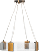 A & B Home Bronze/Clear Small Chandelier-2
