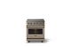 Viking® 5 Series 30" Nantucket Pro Style Induction Range with Brushed Brass Trim-3