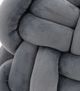 A & B Home Gila 2-Piece Gray/Navy Velvet Knot Pillow Set-3