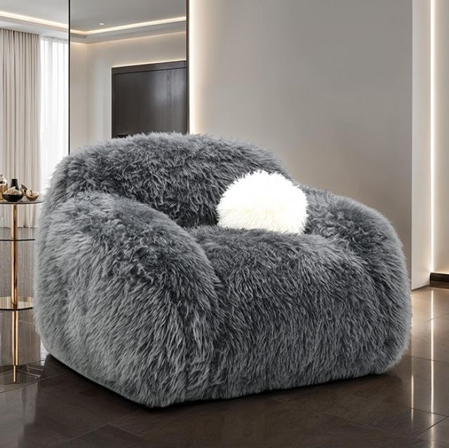 Furniture of America® Darwen Dark Gray Swivel Chair-1