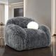 Furniture of America® Darwen Dark Gray Swivel Chair-1