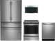 GE Profile™ 4 Piece Stainless Steel Electric Kitchen Package-0